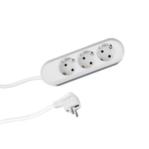 Bachmann Steckdosenleiste SMART 3-fach, weiß 5,0m, ohne Schalter 387.272 (4016514003884)