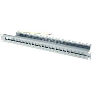 Telegärtner AMJ-S 19" Modulträger / Patchfeld 24 Port unbestückt, lichtgrau 100021492 (4018359307271)