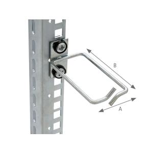 Triton Kabelrangierbügel, Metall, gerade 40x80mm RAX-D1-X48-X3 (8595105083383)