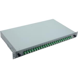 helos LWL 19" Spleissbox 24 x LC/APC Duplex OS2, spleißfertig, grau 375554 (4005938755547)