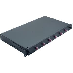 helos LWL 19" Spleissbox 6 x LC Duplex OM4, spleißfertig, schwarz 375557 (4005938755578)