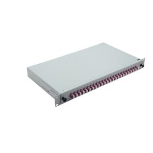 helos LWL 19" Spleissbox 24 x LC Duplex OM4, spleißfertig, grau 375560 (4005938755608)