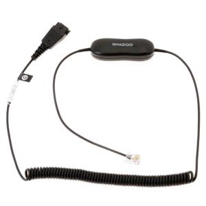 Jabra Kabel 1200 Smart Cord Kabelunterteil Smart Cord spiral, QD auf RJ10 Westernstecker 88011-99 (5706991004151)
