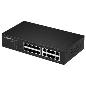 Edimax Gigabit Switch mit 16 Ports 19" Für das Home Office, kleine Büros und Firmen GS-1016 V2 (4717964704283)