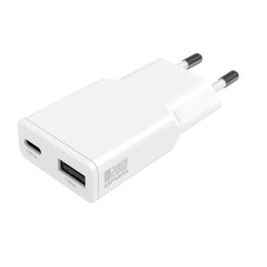 4smarts Netzladegerät PDPlug Duos Slim 20W GaN 1C+1A Kraftvoller Dual-Lader: Dank zwei USB-Outputs 541122 (4252011909001