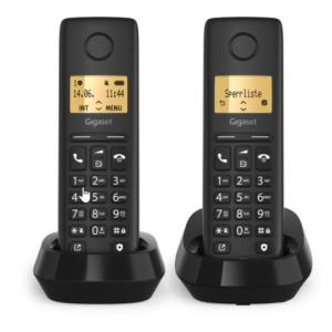 Gigaset PURE 100 Duo schwarz Schnurlostelefon Int.Ware INTERNATIONALE WARE L36852-H3105-R101 (4250366871554)