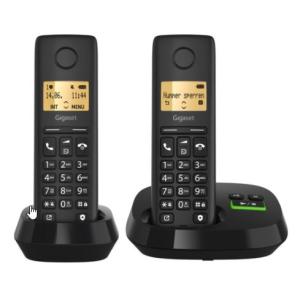 Gigaset PURE 100 AM Duo schwarz Schnurlostelefon mit AB Int.Ware INTERNATIONAL WARE L36852-H3125-R101 (4250366871523)