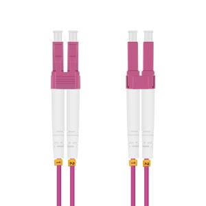 helos LWL Patchkabel LC/LC Duplex 50/125µm OM4 erikaviolett 20,0m 115706 (4005938157068)