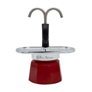 Bialetti Mini Express Espressokocher Rot, 2 Tassen 0001406 (8006363030458)