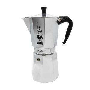 Bialetti Moka Express 18 Espressokocher Silber, 18 Tassen 0001167/X2 (8006363011679)