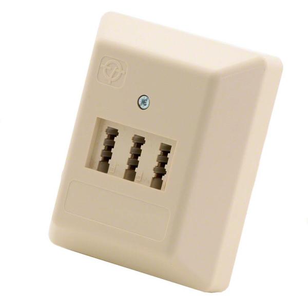 ZE-KOM AMS Typ 1/2 AP, TAE NF-F Buchsen Automatischer Mehrfachschalter, T2, Aufputzmontage 1-567.12.1.20 (4027639002935)