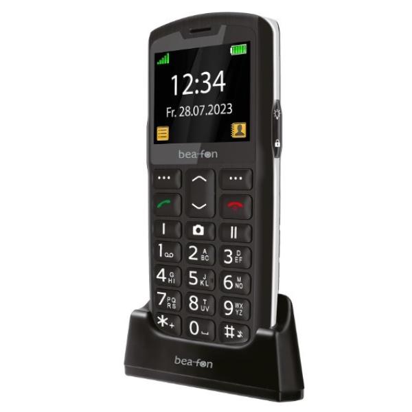 Beafon SL260 - 2G, Silver Line, Großtastenhandy, schwarz-silber 2G SL260_EU001BS (9120124820054)