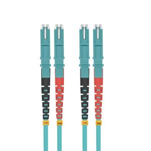 LWL Patchkabel E2000/E2000 (LSH) Duplex 50/125µm OM3 aqua 2,0m 51573.2 / HW 254682 (4005938546824)