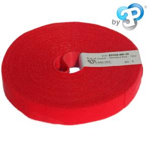 Patchsee Eco-Scratch Kabelbinder 10m rot Klettbandrolle 19mm breite, zuschneidbar, langlebig ECOS-SR-10 (3700820000392)