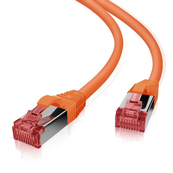 helos Cat.6 Patchkabel Ultraflex GHMT AWG 27/7 orange 2,0 m 118176 (4005938181766)