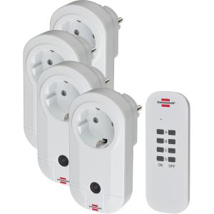 Brennenstuhl Comfort-Line 4-fach Funkschalt-Set RC CE1 4001, IP20 1507050 (4007123643561)
