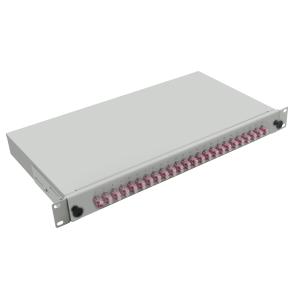 helos LWL 19" Breakoutbox mit 24x LC Duplex Kupplungen OM4, grau 99910 /HW 249844 (4005938498444)