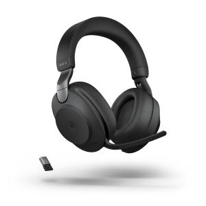Headset Evolve2 85 MS Stereo USB-A schwarz 3,5mm dongle Jabra 28599-999-999 (5706991023312)