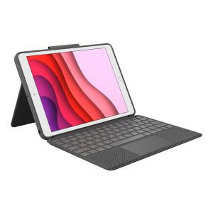 Logitech Combo Touch Tablet-tastatur Schwarz Geeignet Für Apple Ipad 7. Gen (2019), Apple Ipad 8. Gen (2020), Apple Ipad