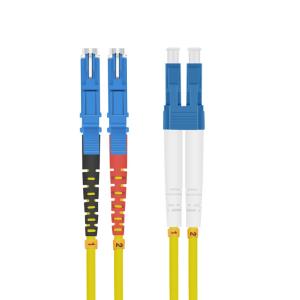 LWL Patchkabel E2000 (LSH)/LC Duplex 9/125µm OS2 gelb 1,0m 59572.1 / HW 254586 (4005938545865)