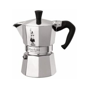 Bialetti Moka Express 1 Espressokocher Silber, 1 Tasse 0001161 (8006363011617)