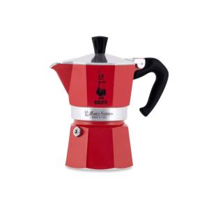 Bialetti Moka Express Rot, Espressokocher für 1 Tasse 0004941 (8006363018449)