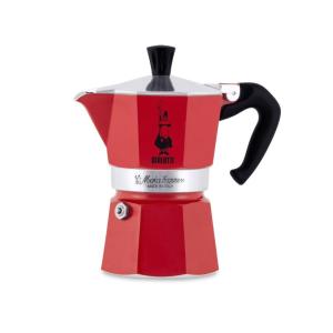 Bialetti Moka Express 3 Espressokocher Rot, 3 Tassen 0004942 (8006363018388)