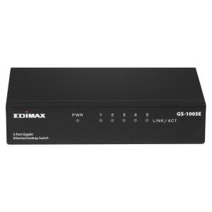Edimax Gigabit Ethernet 5 Ports Desktop Switch,Metal Gehäuse GS-1005E (4717964703675)
