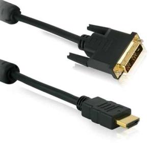PureLink Anschlusskabel, HDMI St./DVI-D 18+1 FULL HD, mit Ferrit, 1,0m schw. 314851 (4005938148516)