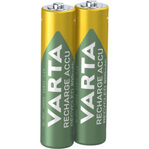 Rechargeable Accu Power Micro AAA 1,2 V 800 mAh Recycled 2er Blister VARTA 56813 101 402 (4008496978991)