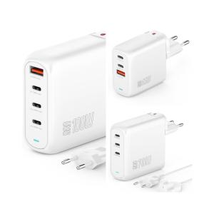 4smarts Ladegerät GaN Flex 65W 2 USB-C+1 USB-A weiß 544065 (4252011903863)