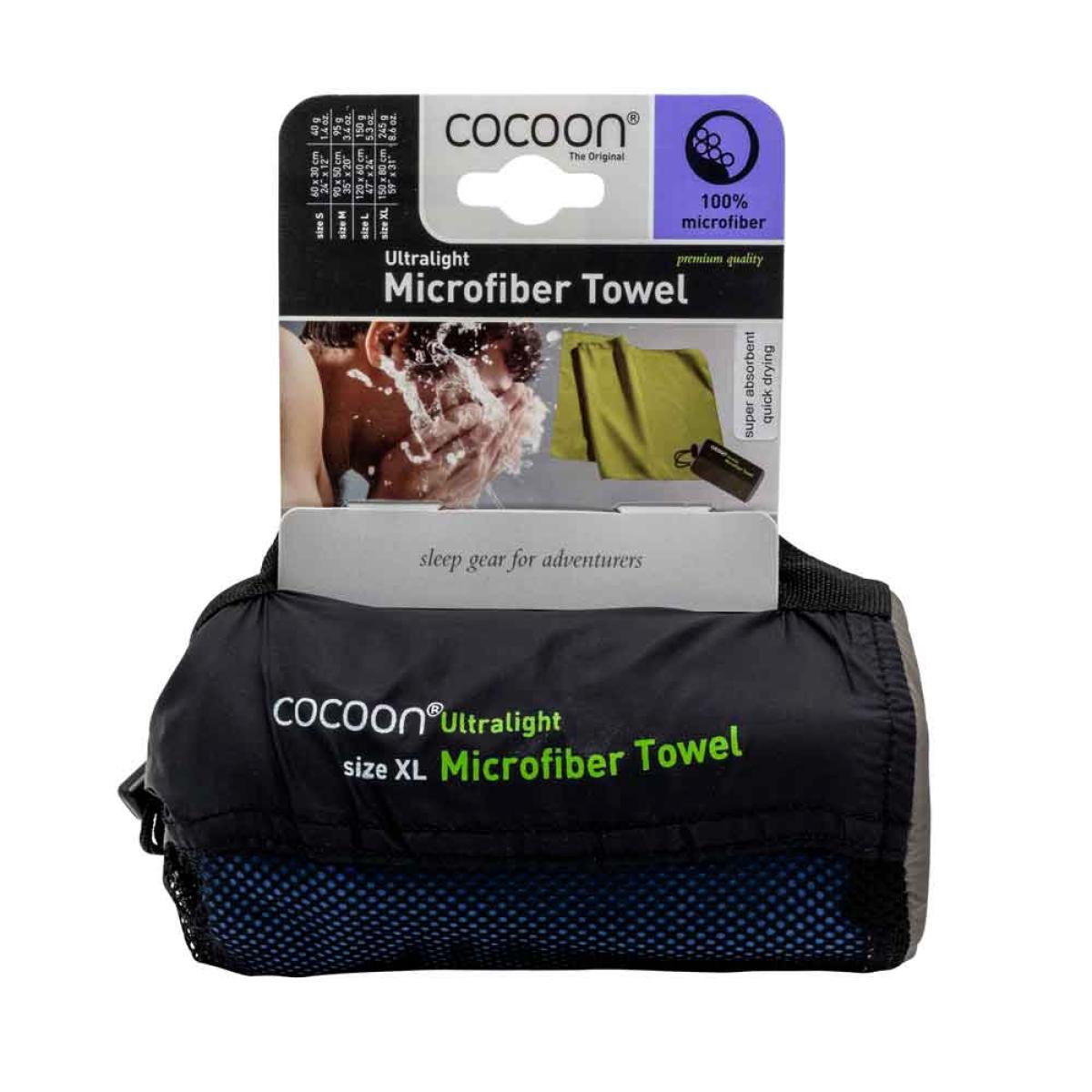 Cocoon Microfiber Towel Ultralight 150x80cm fjord blue TSU04-XL (0799696107765)