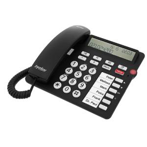 tiptel Ergophone 1300, Großtastentelefon, schwarz Komforttelefon mit Notruffunktion 1081000 (4005579204619)