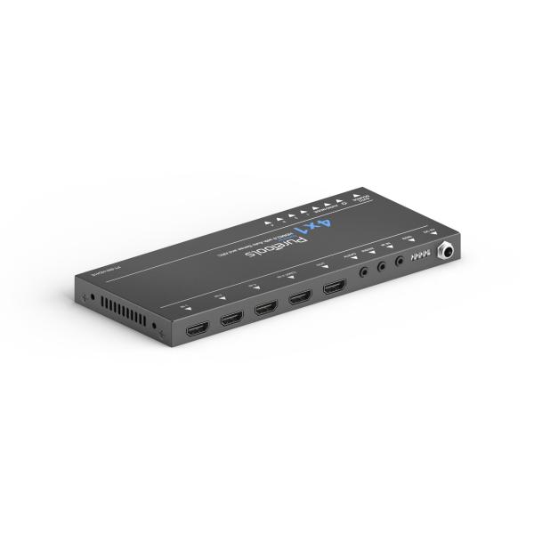 PureLink PureTools - 4x1 HDMI Switcher 4K (60Hz 4:4:4), Audio-De-Embedding, AR PT-SW-HD41E (4251364718414)