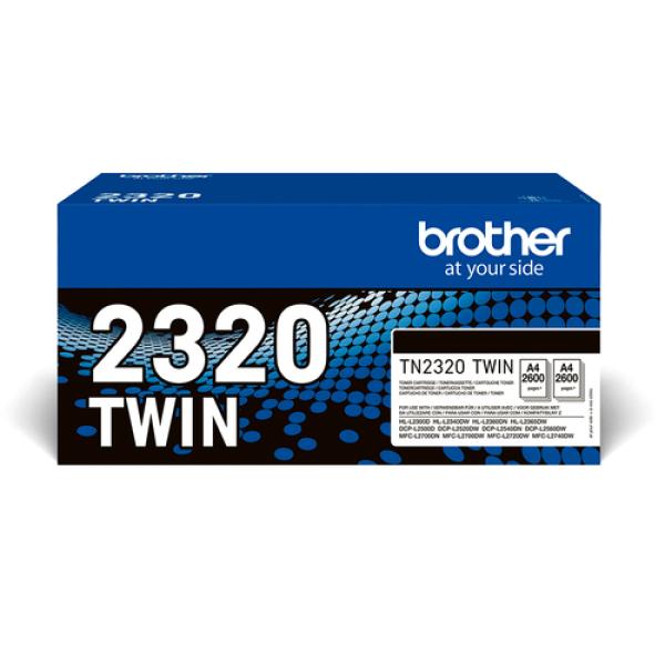 Original Brother Toner-Kit Doppelpack (TN-2320TWIN) TN2320TWIN (4977766812740)