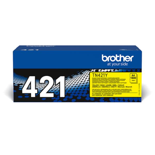 Original Brother Toner-Kit gelb (TN-421Y) TN421Y (4977766771634)
