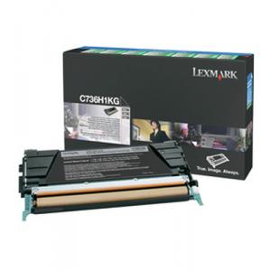 LEXMARK Toner für LEXMARK C746/ C748, schwarz HC C746H1KG (0734646047678)