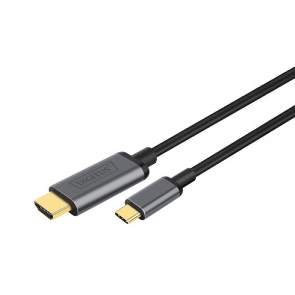 Video-Adapterkabel USB-C - HDMI, UHD 4K / 30 Hz DIGITUS DA-70821 (4016032465072)