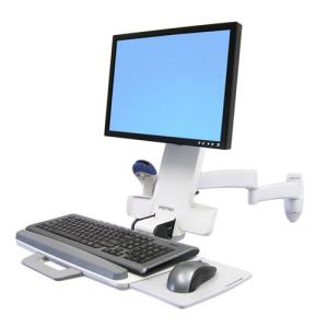 Ergotron Monitor-maus-tastatur-halterung 200 Series Combo 45-230-216 Weiß Für 1 Monitor, 1 Tastatur, 1 Maus, Wandhalteru