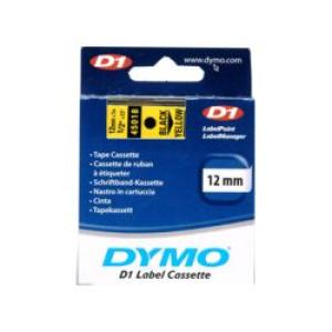 Schriftband D1 Kunststoff laminiert 7 mx12 mm Schwarz Gelb DYMO S0720580 (5411313450188)