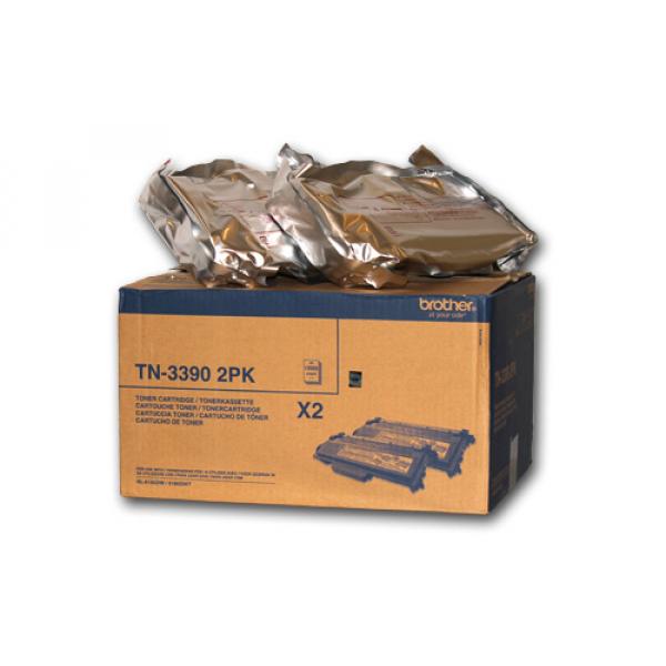 Toner für Laserdrucker HL-6180DW, DP brother TN-3390TWIN (4977766709828)