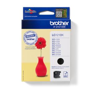 Original Brother Tintenpatrone schwarz (LC-121BK) LC121BK (4977766723183)