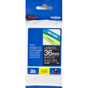 Brother Schriftband Tze-365 Tze365, 36 Mm Weiß Auf Schwarz (4977766698009)