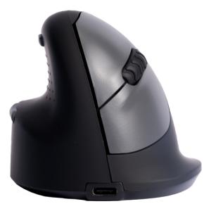 Ergonomische Maus HE Mittel (Handlänge 165-185mm) Linkshänder kabellos schwarz R-GO RGOHEWLL (8719274490319)