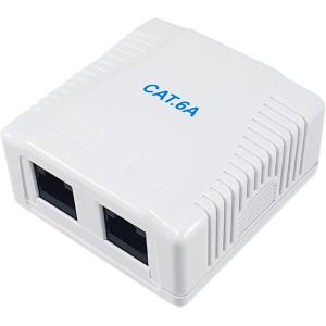 Equip Aufputzdose Cat6A 2-Port 2x RJ45 UTP 235216