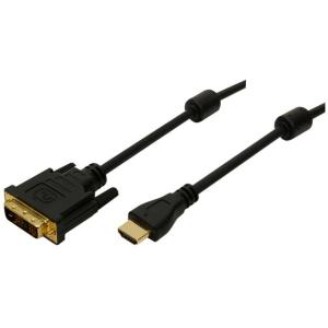 Logilink HDMI-DVI-Kabel HDMI->DVI-D St/19-pin St 3.00m bk CH0013
