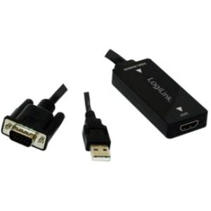 VGA auf HDMI Konverter, 0, 2 m, schwarz LogiLink CV0060 (4052792028072)