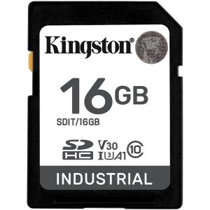 CARD Card 16GB Kingston HC Industrial -40C to 85C retail SDIT/16GB