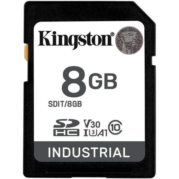 CARD Card 8GB Kingston HC Industrial -40C to 85C retail SDIT/8GB