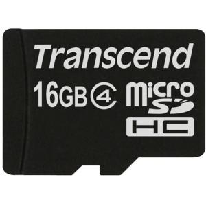 CARD microSD Card 16GB Transcend SDHC Class4 (ohne Adapter) TS16GUSDC4